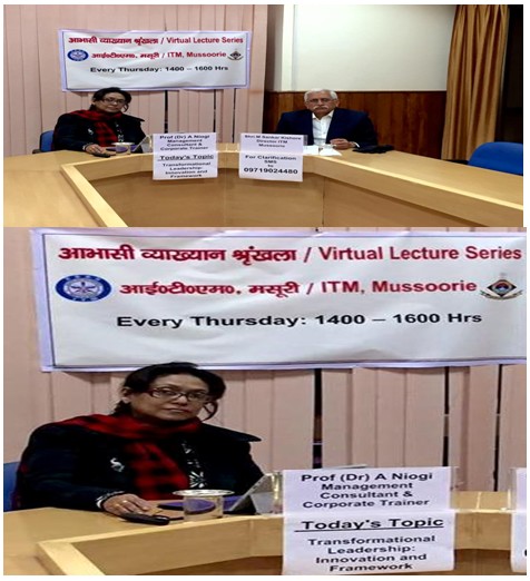 Virtual Lecture Series @ ITM broadcasted LIVE for 48 DRDO Labs all over India